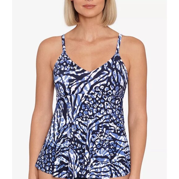 NWT Swim Solutions Womens Underwire Adjustable Tankini Top Size 8-16 $80 1C403 - Picture 4 of 4